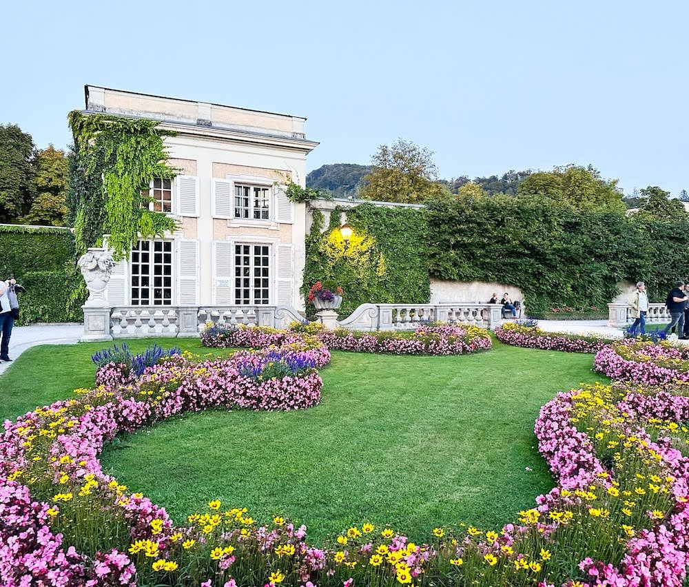 the gardens in Mirabell Salzburg