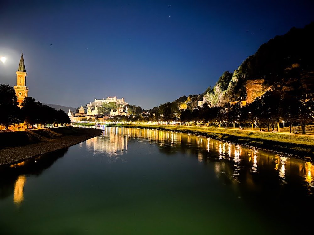 walk along the river Salzburg