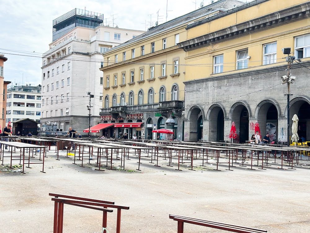 local market was closed