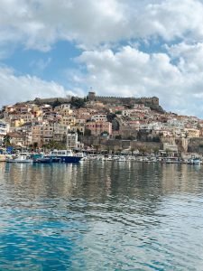 Kavala port and city center